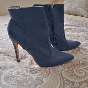 Women's Pointed-Toe Stiletto Ankle Boots - Slate Blue